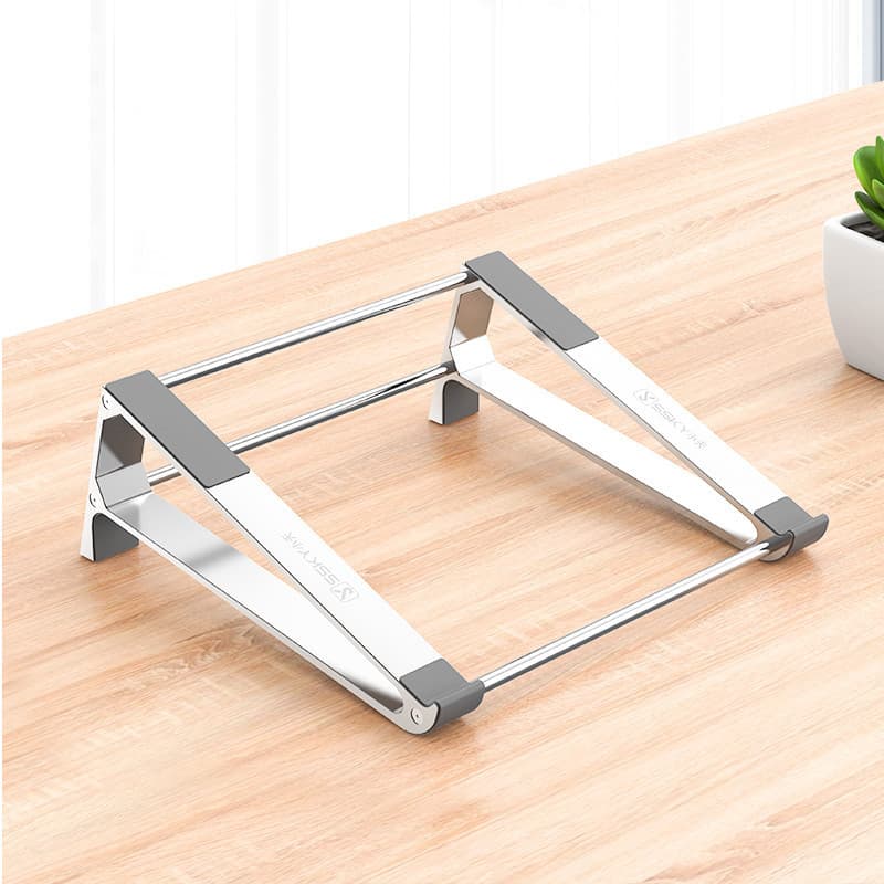 Support d'ordinateur portable (aluminium, argent)