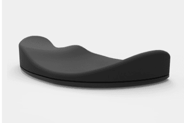 Repose-poignet de souris (silicone, noir)